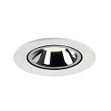 SLV LED Ceiling recessed luminaire NUMINOS® GIMBLE L, 4000K, 55°, white/chrome