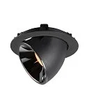 SLV Plafonnier encastré NUMINOS GIMBLE XL, chrome, noir 