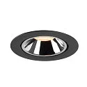 SLV Plafonnier encastré NUMINOS GIMBLE XL, chrome, noir 