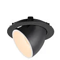 SLV LED Ceiling recessed luminaire NUMINOS® GIMBLE XL, 2700K, 55°, black/white