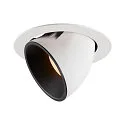 Plafonnier encastré NUMINOS GIMBLE XL, noir , blanche