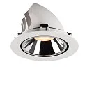 SLV Plafonnier encastré NUMINOS GIMBLE XL, chrome, blanche