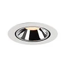 SLV Plafonnier encastré NUMINOS GIMBLE XL, chrome, blanche