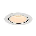 SLV Plafonnier encastré NUMINOS GIMBLE XL, blanche