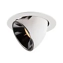 LED Ceiling recessed luminaire NUMINOS® GIMBLE XL, 2700K, 55°, white/chrome