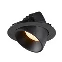 SLV Plafonnier encastré NUMINOS GIMBLE XL, noir 