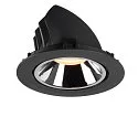 SLV Plafonnier encastré NUMINOS GIMBLE XL, chrome, noir 