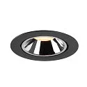 SLV Plafonnier encastré NUMINOS GIMBLE XL, chrome, noir 