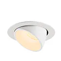 SLV LED Ceiling recessed luminaire NUMINOS® GIMBLE XL, 3000K, 20°, white
