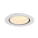 SLV Plafonnier encastré NUMINOS GIMBLE XL, blanche