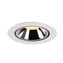 SLV Plafonnier encastré NUMINOS GIMBLE XL, chrome, blanche