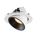 SLV Plafonnier encastré NUMINOS GIMBLE XL, noir , blanche