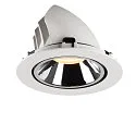 SLV LED Ceiling recessed luminaire NUMINOS® GIMBLE XL, 3000K, 55°, white/chrome