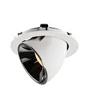 SLV LED Ceiling recessed luminaire NUMINOS® GIMBLE XL, 3000K, 55°, white/chrome