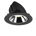 SLV Plafonnier encastré NUMINOS GIMBLE XL, chrome, noir 