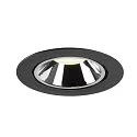 SLV Plafonnier encastré NUMINOS GIMBLE XL, chrome, noir 