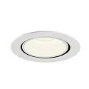 SLV Plafonnier encastré NUMINOS GIMBLE XL, blanche