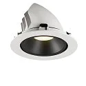 SLV Plafonnier encastré NUMINOS GIMBLE XL, noir , blanche