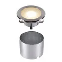 Projecteur encastré DASAR FLAT 120 EL rond, passable, résistant aux chocs IP65/IP67, acier inoxydable 