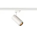 SLV Projecteur triphasé NUMINOS ZOOM M focalisable, pivotant à la cardan IP20, blanche gradable
