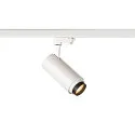 SLV Projecteur triphasé NUMINOS ZOOM M focalisable, pivotant à la cardan IP20, blanche gradable