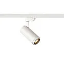 SLV Projecteur triphasé NUMINOS ZOOM M focalisable, pivotant à la cardan IP20, blanche gradable