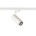 SLV Projecteur triphasé NUMINOS ZOOM M focalisable, pivotant à la cardan IP20, blanche gradable