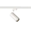 SLV Projecteur triphasé NUMINOS ZOOM M focalisable, pivotant à la cardan IP20, blanche gradable