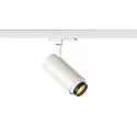SLV Projecteur triphasé NUMINOS ZOOM M contrôlable par DALI, focalisable, pivotant à la cardan IP20, blanche gradable