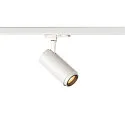 SLV Projecteur triphasé NUMINOS ZOOM M contrôlable par DALI, focalisable, pivotant à la cardan IP20, blanche gradable