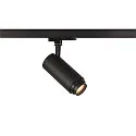 SLV Projecteur triphasé NUMINOS ZOOM M contrôlable par DALI, focalisable, pivotant à la cardan IP20, noir gradable