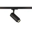 SLV Projecteur triphasé NUMINOS ZOOM M contrôlable par DALI, focalisable, pivotant à la cardan IP20, noir gradable