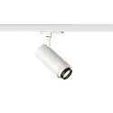 SLV Projecteur triphasé NUMINOS ZOOM M contrôlable par DALI, focalisable, pivotant à la cardan IP20, blanche gradable