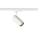 SLV Projecteur triphasé NUMINOS ZOOM M contrôlable par DALI, focalisable, pivotant à la cardan IP20, blanche gradable