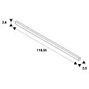 SLV LED Light bar BATTEN 120, 18W, 3000K, white