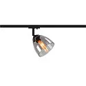 1-phase spot PARA CONE GL GU10, transparent, black