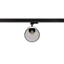 SLV 3-phase spot PARA CONE GL GU10, transparent, bamboo