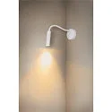 SLV LED Wall luminaire KARPO GOOSE, 5,8W, 3000K, 40°, white