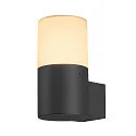 SLV Wall luminaire GRAFIT, E27, round, anthracite