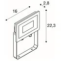 SLV Luminaire mural FLOODI M IP65, anthrazit