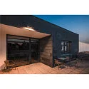 SLV outdoor wall luminaire ESKINA FRAME WL DOUBLE CCT WIDE 2 flames, flat, short, CCT Switch, adjustable IP65, anthracite 