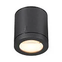 SLV outdoor ceiling luminaire ENOLA OCULUS CL SINGLE IP65, anthracite dimmable