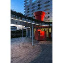 SLV outdoor ceiling luminaire ENOLA OCULUS CL SINGLE IP65, anthracite dimmable