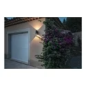 SLV outdoor wall luminaire ENOLA OCULUS WL UP/DOWN IP65, anthracite dimmable