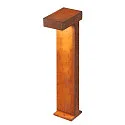 SLV Lampadaire d'extérieur RUSTY® PATHLIGHT 70 LED IP55, rouille 