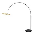 floor lamp ONE BOW FL up / down, brass, black dimmable