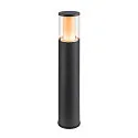 SLV bollard lamp M-POL 60 cylindrical, short, without socket IP65, anthracite dimmable