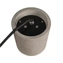 SLV Luminaire sur pied CONCRETO FL rond, conique GU10 IP65, gris gradable