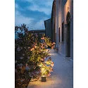 SLV Luminaire sur pied CONCRETO FL forme en dé, avec prise de courant GU10 IP65, gris gradable