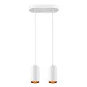 SLV pendant luminaire ASTO TUBE 2 flames, rigid, long GU10 IP20, white dimmable